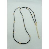 Necklace/ Bracelet (Onyx, 925 Silver gold-plated) Necklace/ Bracelet (Onyx, 925 Silver gold-plated)
